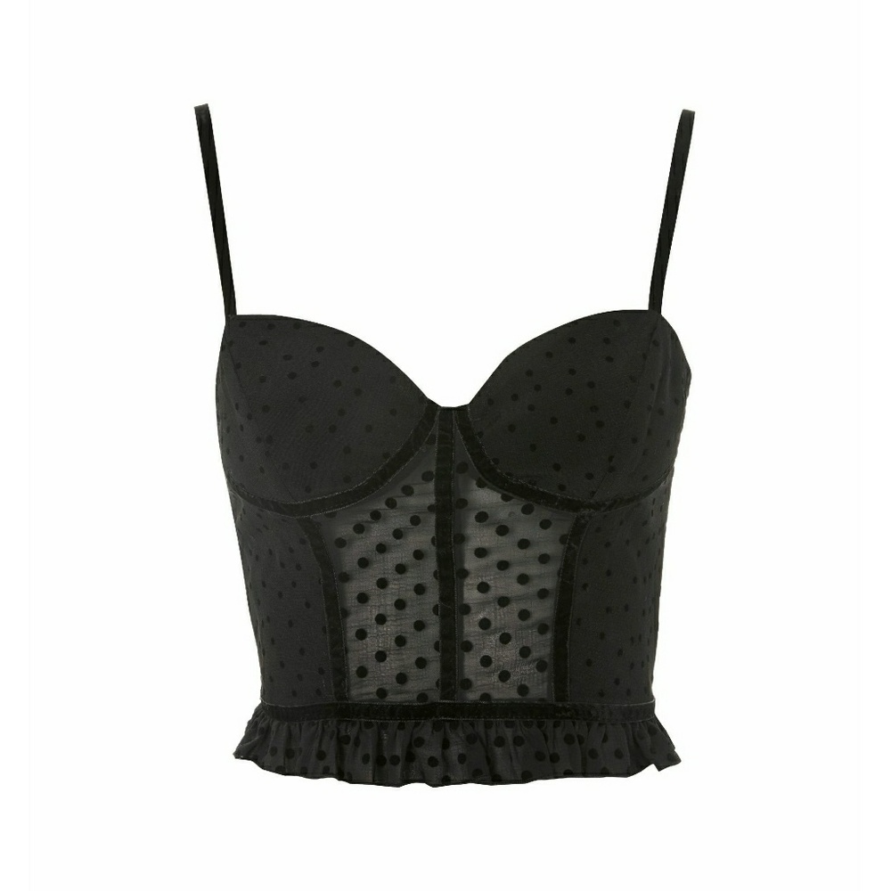 TOPSHOP spotted top bralet